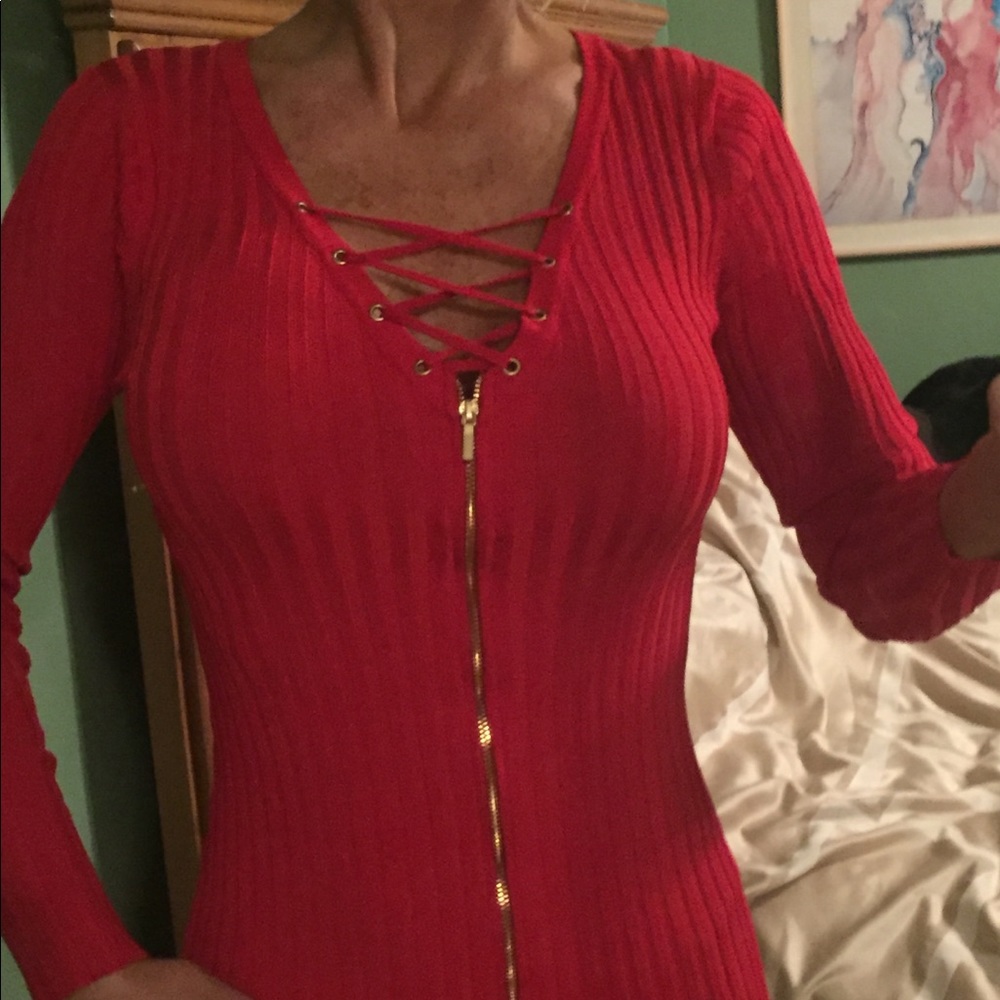 Bebe Sexy Red Dress